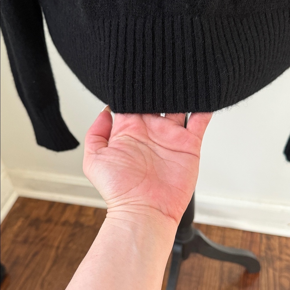Quince Classic Black Knit Sweater - Picture 10 of 12